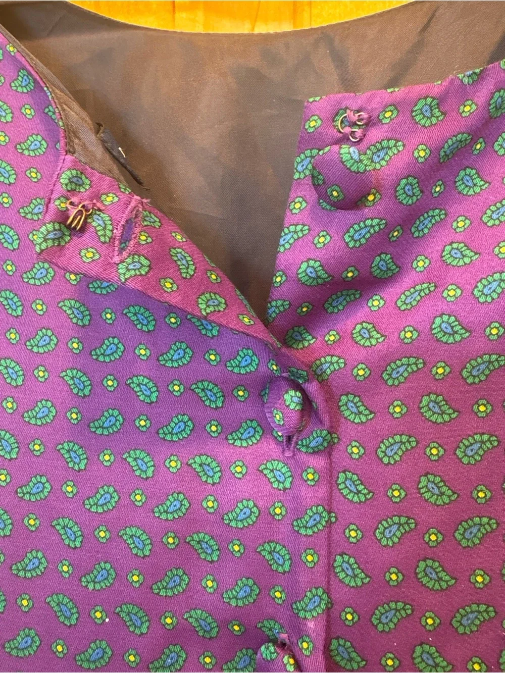Ralph Lauren Girls Purple Paisley Twirl Dress